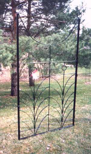 Custom Made Gate in Lily Pattern